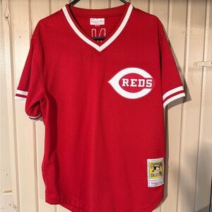 Mitchell & Ness Red Cooperstown Collection Jersey